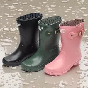 인기상품 장마철 미들 레인부츠 키높이 방수부츠 작업화 패션화 [WF93286_260403]