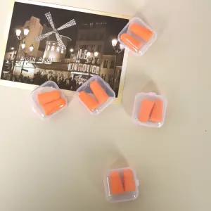 소음방지귀마개 산업용 현장 작업용 수면용 이어플러그 오렌지 폼타입 케이스포함 청력보호