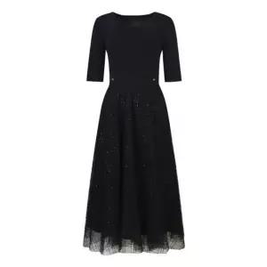 니트 블록 체크 스팽글 튤 원피스 SJOCH2905 ESS1241662