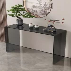 현관 콘솔테이블 복도 유리 화장대 철제 장식장 로비 아크릴 모듈 강화 메탈 선반