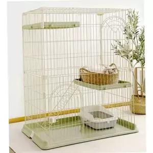 2단 고양이 울타리 중형 고양이 철장 케이지 강아지