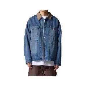 [매장정품] 디키즈 유틸리티 워시드 데님 초어 재킷 Medium Blue DK0A87UH0MB