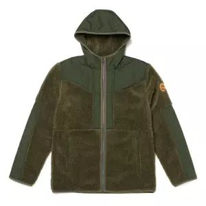 TIMBERLAND 팀버랜드 플리스 집업 후드-카키_TB0A2EXFW181 316263