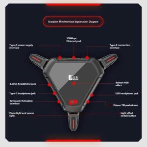 지아잉 스콜피온 2 프로 유선 키보드 마우스 컨버터, 안드로이드 폰 및 태블릿용 범용 모바일 게임 어댑터