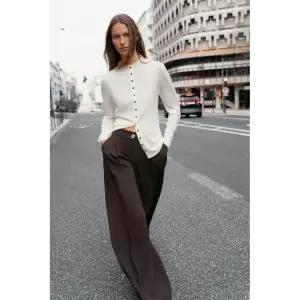 Zara 자라 엑스트라 파인 니트 재킷 - 크림 2142/081/712