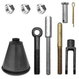 GM 1950-1970 수동 마스터 실린더 푸시 로드 키트, Cli5564 유니버설 오토 브레이크 펌프 키트와 호환되는 문링크, 클레비스, 아일렛, 너트 및 크랭크 구성으로 교체 가능