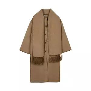 토템 [토템] FW25 여성 엠브로이더드 스카프코트 244WRO0131FB0292 033