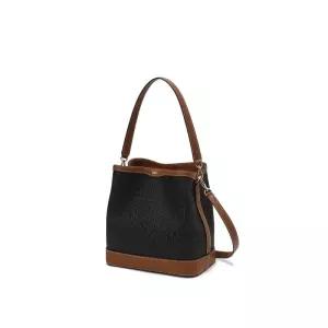 [정품] 닥스 ACC [SAINT BARNET] 브라운 세인트바넷 DD패턴 가죽배색 미디움 버킷백 DCBA5E863 {균일가 딜}