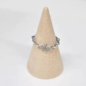 데일리 십자가 큐빅 사이즈 조절 실버 묵주반지