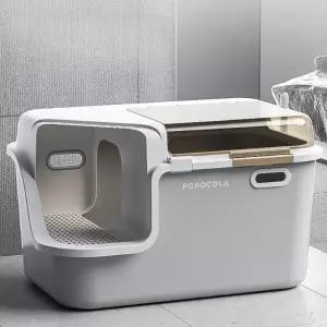 고양이화장실 사막화방지 후드형 냄새 변기 고양이 배변 숨숨집 원목