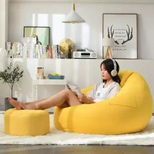 대형 빈백소파 1인 쿠션 그레이 모찌 좌석 카페 안락 라운지 실내 체어