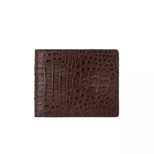 [정품] 닥스 ACC LL[CAIMAN] 브라운 악어가죽 반지갑 DBWA4E718 {균일가 딜}