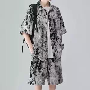 록쉬블몰 남친 휴양지 셔츠 해변 세트 반팔세트 쿨링 비치 하와이 빅사이즈 커플룩 HO2