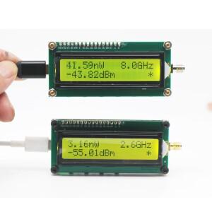 USB RF 전력계 0.1~8Ghz AD8319 ARW227 신호 소스 안테나 이득 감지기 햄 라디오 증폭기 868Mhz 915Mh 2.4G
