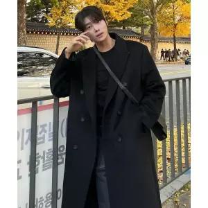 마인드브릿지 ON캐시미어 오버핏 더블 롱 코트 - 2color