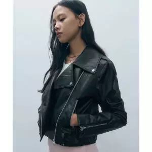 매장정품 몽돌 MONGDOL 데님 믹스 페이크 레더 자켓 블랙 MDJK027BLACK 244609