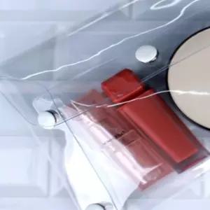 투명 똑딱이파우치 대형 비닐파우치