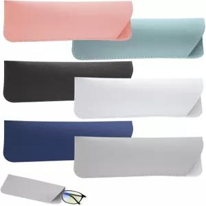 젤리 6팩 소프트 안경 케이스 슬림 리딩 가죽 선글라스 남성용 휴대용 여행용 보관 파우치 6색