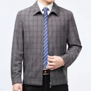 남성 가을 양털 코트 캐주얼 체크 재킷 무스탕 J03Z3O OP3