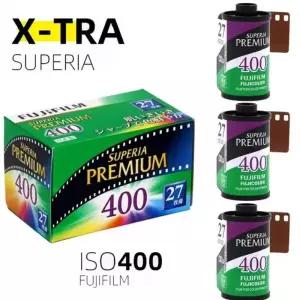 1/2/3 롤 후지필름 슈페리아 프리미엄 X-TRA 400 컬러 35mm 필름 27 노출 135 포맷 카메라용 - 유통기한:20