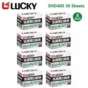 1/10 롤 CHINA LUCKY 135 흑백 필름 DX 코드 ISO 400 노출 만료 날짜: 2027 SHD400 36 매