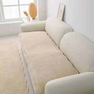 [르헤브] 브리 극세사 목화솜 워싱 쇼파패드 돌소파