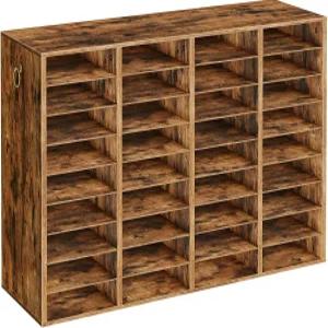 후브로 나무 문학 정리함 36슬롯 우편물 분류기 이동식 교실 우편함 학생 종이 보관함 가정 사무실 소박한