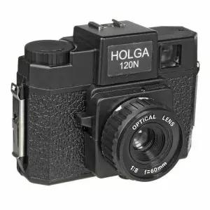 Holga 120N 레트로 포인트 앤 슈팅 필름 카메라 Lomo 수동 프라임 Lomography Kodak Fujifilm black