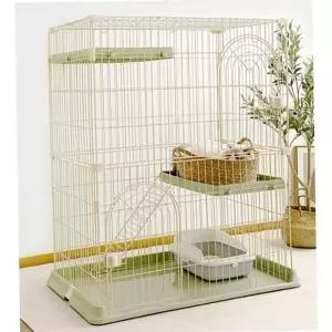 [콩심팥심]2단 고양이 울타리 중형 고양이 철장 케이지 강아지