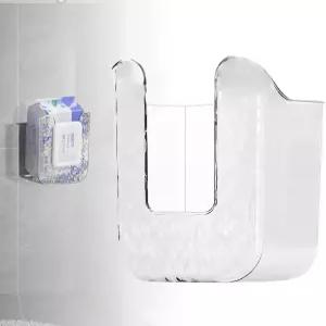 Xanadued 주방 물티슈 보관함 욕실용 수세식 홀더 벽걸이 티슈 박스 미끄럼 방지 용기 침실 디스펜서 흰색