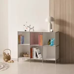 가구산책 2단 모듈 스틸 책장 HT102