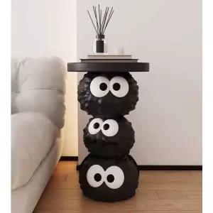 캐릭터 사이드테이블 현관 협탁 소품 석탄볼시계장식