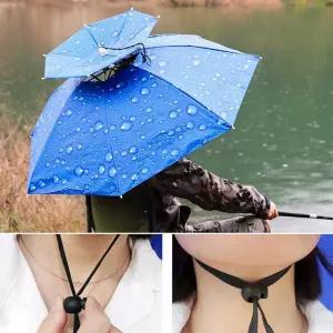 그늘막 낚시 머리 우산 응원 모자 경량 머리에 쓰는 농부모자