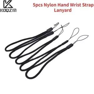 나일론 핸드 핸드목 스트랩 랜야드 카메라 휴대폰 USB Mp3 Mp4 스트링 블랙 5 개