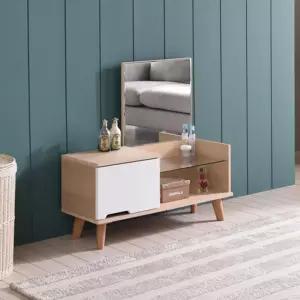 깔끔한 주니어가구 좌식 모던 미니 화장대 방꾸미기 공간절약 감성디자인 홈데코