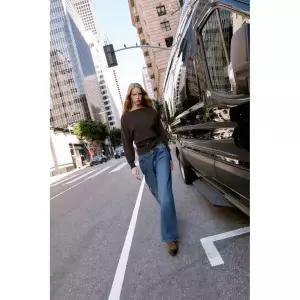 ZARA 자라 벨트 플레인 니트 스웨터 - 초콜렛 121009