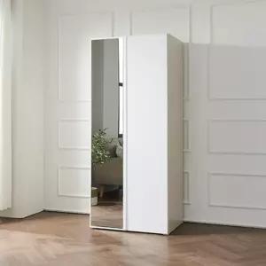튼튼한가구 전신거울 선반 정리장 옷장 800 2색상 원룸장롱 집꾸미기 옷수납장