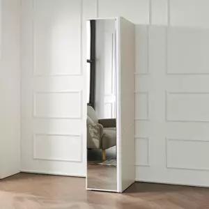 공간활용 인테리어 전신거울 슬림 수납장 400 2색상 원룸장롱 좁은집옷장 정리정돈