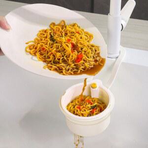 새로운 셀프 클리닝 청소 쓰레기 바스켓 음식물 자동 타입 스트레이너 싱크 필터 배수 푸시