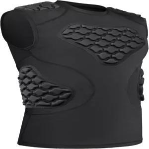 하이유에 남성 축구 패딩 셔츠 야구 가슴 갈비뼈 보호대 압박 조끼 소프트볼 라크로스용 심장 흉골