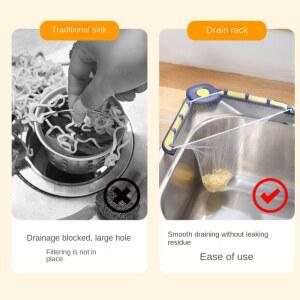야채 메쉬 싱크 삼각형 음식 그물 필터 잔여물 걸이식 소쿠리 플라스틱