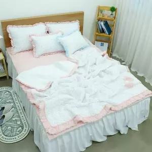 [NS홈쇼핑][르헤브] 러블리 에어 뱀부 시어서커 누빔이불 패드세트 (Q/퀸)..[35815964]