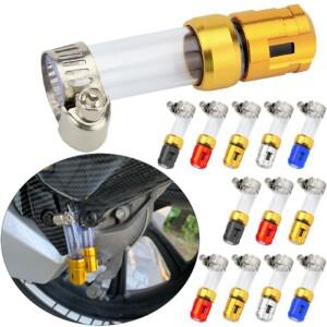 범용 바이크 오토바이 에어 필터 드레인 플러그 클릭 CNC 파이프 브리더 용 스틸 헤드