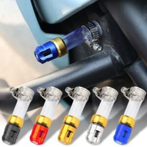 바이크 오토바이 에어 필터 드레인 파이프 플러그 Z-2391 범용 실리콘 튜브 및 스틸 헤드 액세서리