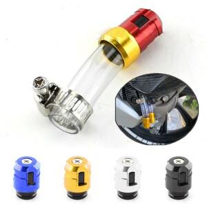 범용 바이크 오토바이 에어 필터 드레인 튜브 헤드 플러그 | CNC 공기 배수 액세서리 미끄럼 방지