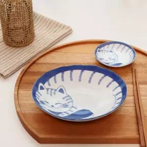 [2+2] 정품_일본감성 귀여운 도라 야옹이 카레접시 (총4P) 그릇