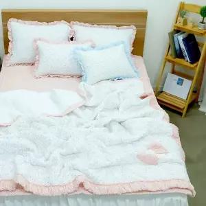 [NS홈쇼핑][르헤브] 러블리 에어 뱀부 시어서커 누빔이불 패드세트 (SS/싱글)..[35816628]