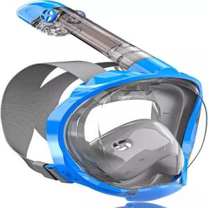 칭송 풀페이스 스노클 마스크 카메라 마운트가 장착된 스노클링 장비 180도 뷰 세트 김서림 방지