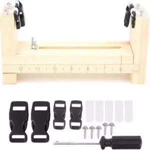 시스페테나 우드 팔찌 지그 길이 조절 가능한 나무 파라코드 메이커 DIY 프레임 키트 브딩 직조 손목 밴드