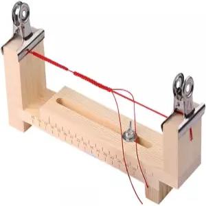 나무 팔찌 지그 조절 가능한 파라코드 자 DIY 핸드 뜨개질 손목밴드 목걸이 자동차 걸이용